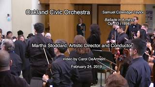 Oakland Civic Orchestra ColeridgeTaylor Ballade in A minor [upl. by Prem]