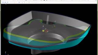 SURFCAM Tutorial  3Axis MultiCut Spiral and Undercut [upl. by Ayocat]