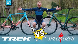 NEW 2023 Trek Emonda ALR vs Specialized Allez Sprint  Aluminium Road Bike Super Showdown [upl. by Annahsirhc]