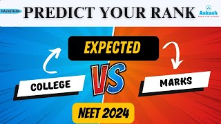 Predict Your NEET 2024 Rank with Aakash NEET Rank amp College Predictor Tool Aakash Institute [upl. by Nirik561]