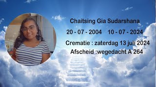 Uitvaartdienst en crematie van Gia Sudarshana Chaitsing 13072024 [upl. by Emerson202]