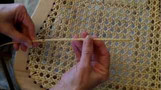 Weaving A Cane Seat Using the 7 Step Method [upl. by Jud]