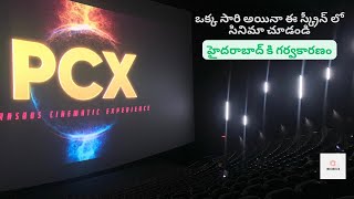 PCX  101 feet giant Screen installation।Prasads Large Screen ।Prasads cinematic xperience। salaar [upl. by Akeihsat]