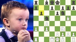 Menino Prodígio de 3 anos de idade Vs Anatoly Karpov [upl. by Aisyle769]