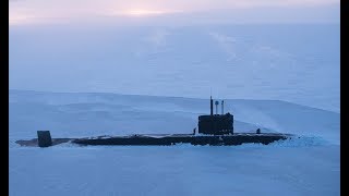 HMS Trenchant surfaces in the Arctic ICEX2018 [upl. by Nasia]