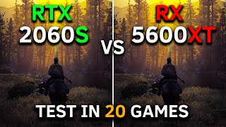 RX 5600 XT vs RTX 2060 SUPER  Test In 20 Games at 1080p  2024 [upl. by Knepper231]