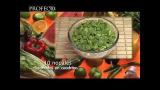 quotPlatillo Sabio Profecoquot Guisado de nopales con queso 191 [upl. by Ydnec203]