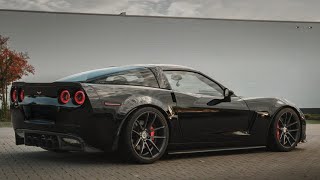 Black Corvette C6 Z06  LS7 Sound  Tribute ZWEI 4K [upl. by Yauqram213]