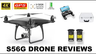 2021 LATEST 4K CAMERA ROTATION WATERPROOF PROFESSIONAL S56G DRONE REVIEWS [upl. by Bathsheeb]