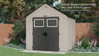 BMS8700 SUNCAST 378 CU FT TREMONT® 8 X 7 STORAGE SHED [upl. by Tammy819]