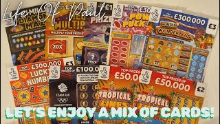 £29 mix of National Lottery UK scratch cards Can I win big or will it be a handful of duds [upl. by Atterahs836]