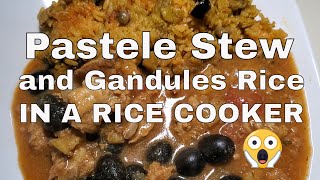 Easy Hawaii Style Pastele Stew and Gandules Rice In A Rice Cooker [upl. by Aimas]