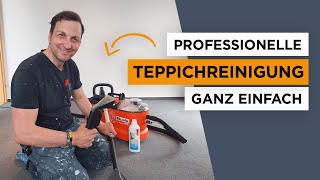 Professionelle Teppichreinigung  Ich zeig euch wie es geht [upl. by Znarf510]