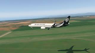 Boeing 737 Go Around at NZCH  XPlane 11 [upl. by Anomahs]