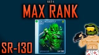 Halo 4 Max Rank SR130 Unlocks Emblem [upl. by Niras]