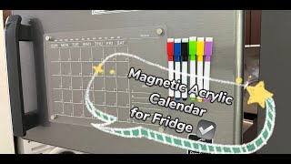 AMAZON FINDS UNBOXNG PRODUCT MAGNETIC ACRYLIC CALENDAR [upl. by Negroj]