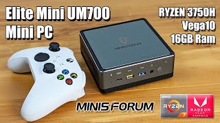 Mini PC With Ryzen 7 And Vega 10 Graphics EliteMini UM700 Review [upl. by Amathist]