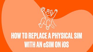 How To Replace a Physical SIM With an eSIM on iOS  A Help Guide [upl. by Ymij134]