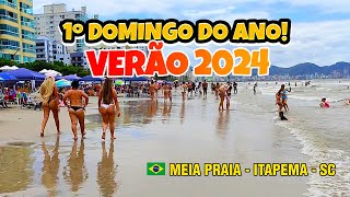 1º Domingo do Ano Verão 2024 em Meia Praia  Itapema  SC 🏖️🔥🎉😎🇧🇷 [upl. by Pierpont]