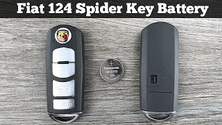 How To Replace Fiat 124 Spider Abarth Remote Key Fob Battery  DIY Change Replacement Batteries [upl. by Rennug766]