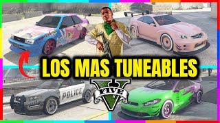 Top 7 Mejores COCHES que DEBES TUNEAR en GTA 5 Online Autos Más Tuneables GTA V [upl. by Capp483]