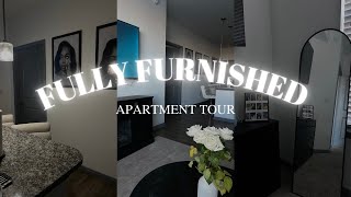 My Fully Furnished Apartment Tour simple  modern  minimal [upl. by Yusem]