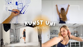 1 Woche Kunst Uni  Design Studium Berlin 👩🏼‍🎨✨ [upl. by Elletsirk853]