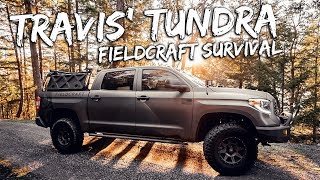 OVERLAND TUNDRA BUILD  Travis from Fieldcraft Survivals Incredible Toyota Tundra Build [upl. by Ekusuy]