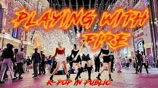 KPOP IN PUBLIC ONE TAKE BLACKPINK  불장난 PLAYING WITH FIRE  dance cover by Anti×Romantic [upl. by Bred]