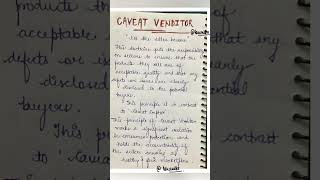 Doctrine of Caveat Venditor Meaning explanation with notes Lawvita [upl. by Ebbie]