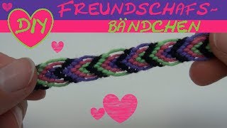 DIY Armbänder knüpfen mit Blattmuster aus Baumwolle Freundschaftsarmbänder Vol 5 Anleitung [upl. by Ginnifer]