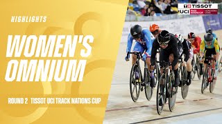 Womens Omnium Highlights  Hong Kong China  2024 Tissot UCI Track Nations Cup [upl. by Egdamlat]