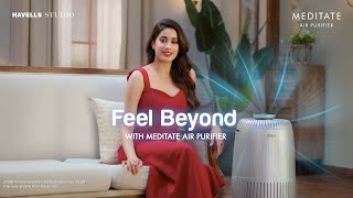 Feel Beyond with Meditate Air Purifier  Janhvi Kapoor [upl. by Enilraep]