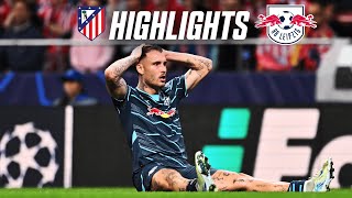 Last minute defeat in Madrid  Highlights Atlético Madrid  RB Leipzig 21  Champions League [upl. by Eugine]