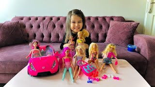 Barbie kıyafet giydirme videosu  Oyuncak bebek elbise defilesi  Çocuklar için evcilik oyunu [upl. by Tristis649]