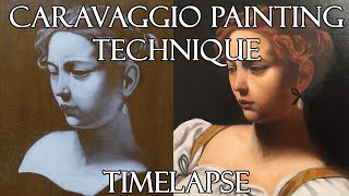 Oil Painting Caravaggio Technique  Timelapse [upl. by Mayeda]