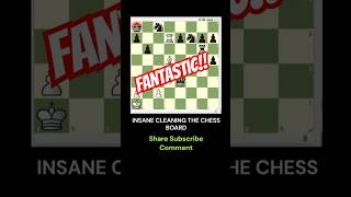 INSANE CLEANING THE CHESS BOARD quotPIECES FLYINGquot chess schach ajedrez xadrez caturday chessgame [upl. by Woo584]