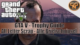 Grand Theft Auto V GTA 5  Ein Rätsel gelöst  Alle Brief Orte  Letter Scrap Location  Guide [upl. by Jacques]