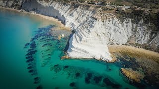 Realmonte  Scala dei Turchi  Lido Rossello in volo [upl. by Nivre]