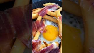 간단 타파스 하몽 계란 감튀 Huevos rotos con jamon 🤤 tapas 타파스 하몽 [upl. by Bridget]