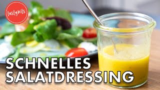 Schnelles Salatdressing mit Essig amp Öl  Französische Vinaigrette Rezept [upl. by Treblih]