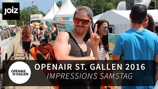 Sonne Bier und gute Stimmung Der OpenAir St Gallen Samstag [upl. by Paine694]