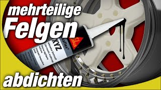 Mehrteilige Felge abdichten  Unterschiede und Aufbau 3teiliger Räder  BMW AC Schnitzer Stern [upl. by Aenitsirhc]