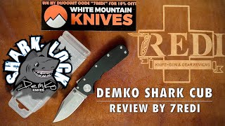 Demko Knives AD205 Shark Cub  The Perfect Shark Lock EDC [upl. by Hsetim326]