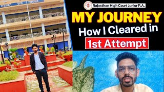 How I Cleared Rajasthan High Court Junior Personal Assistant Exam in 1st Attempt  Steno Army [upl. by Helas17]