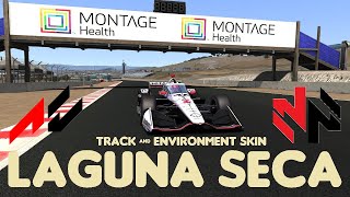 LAGUNA SECA INDYCAR 2024 TRACK AND ENVIRONMENT SKIN ASSETTO CORSA [upl. by Annayi]