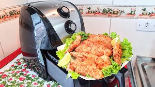 COMO FAZER PEITO DE FRANGO EMPANADO NA AIRFRYER [upl. by Vasyuta]