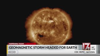 Geomagnetic storm heading toward Earth Thursday [upl. by Dacia231]