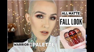 Full Face Fall Tutorial Ft Juvias Place Warrior II Palette [upl. by Ardnos]