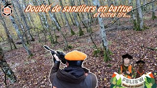 Superbe doublé de sangliers chasse en battue et autres tirs de sangliers et chevreuils avec Prunelle [upl. by Iralam]